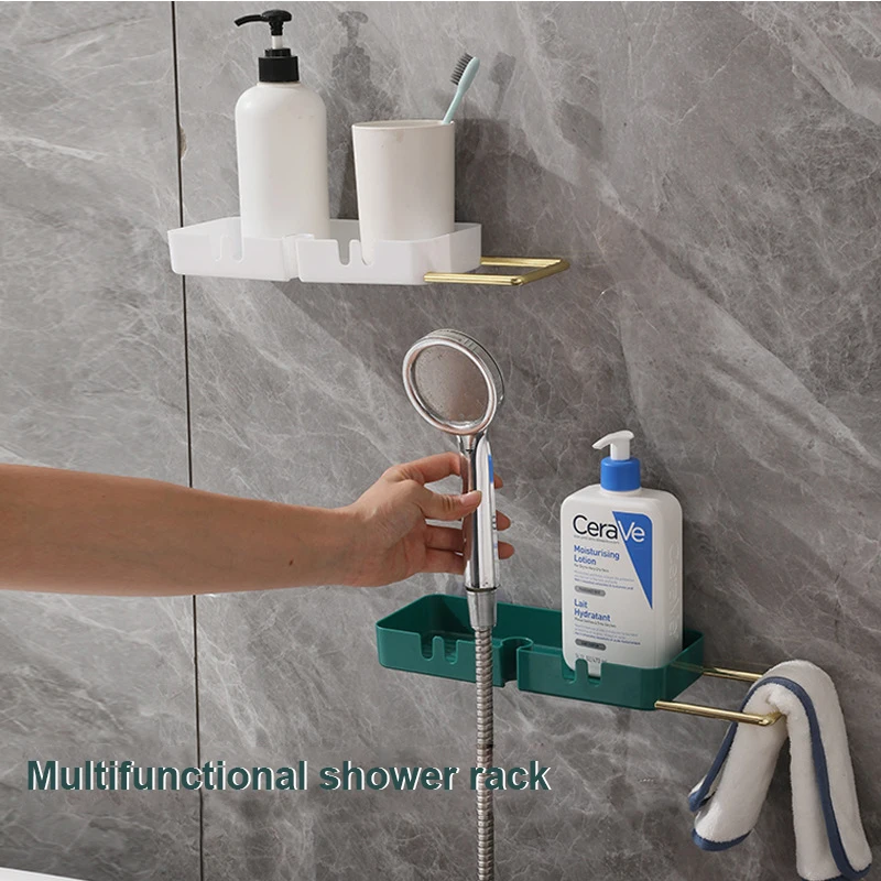 Bathroom Wall Mounted Shampoo Storage Box Hand Towel Holder Rack Without Drilling Storage Holder Kitchen Gadgets Estantes
Bathroom Wall Mounted Shampoo Storage Box Hand Towel Holder Rack Without Drilling Storage Holder Kitchen Gadgets Estantes