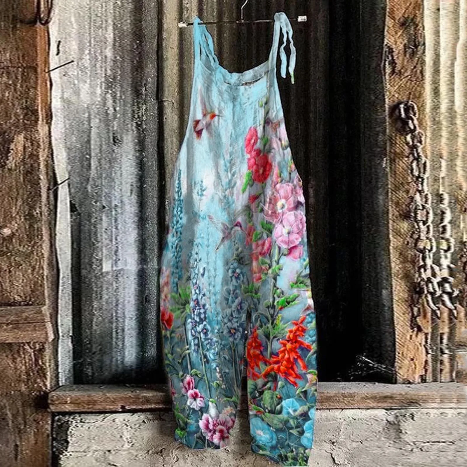 Women Casual Print Pocket Romper Long Playsuit Adjustable Spaghetti Strap Women Rompers And Jumpsuits Denim Teens Pantsuit
Women Casual Print Pocket Romper Long Playsuit Adjustable Spaghetti Strap Women Rompers And Jumpsuits Denim Teens Pantsuit