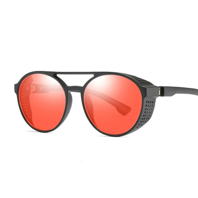 

Солнцезащитные очки в стиле стимпанк для мужчин и женщин, винтажные круглые дизайнерские, с металлическим покрытием, в стиле стимпанк