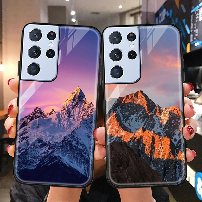 Tempered Glass Case For Samsung Galaxy S22 Ultra S21 S20 S8 S9 S10 Plus S21 Ultra S20 FE Phone Cover Landscape Capa Phone Bumper
Tempered Glass Case For Samsung Galaxy S22 Ultra S21 S20 S8 S9 S10 Plus S21 Ultra S20 FE Phone Cover Landscape Capa Phone Bumper