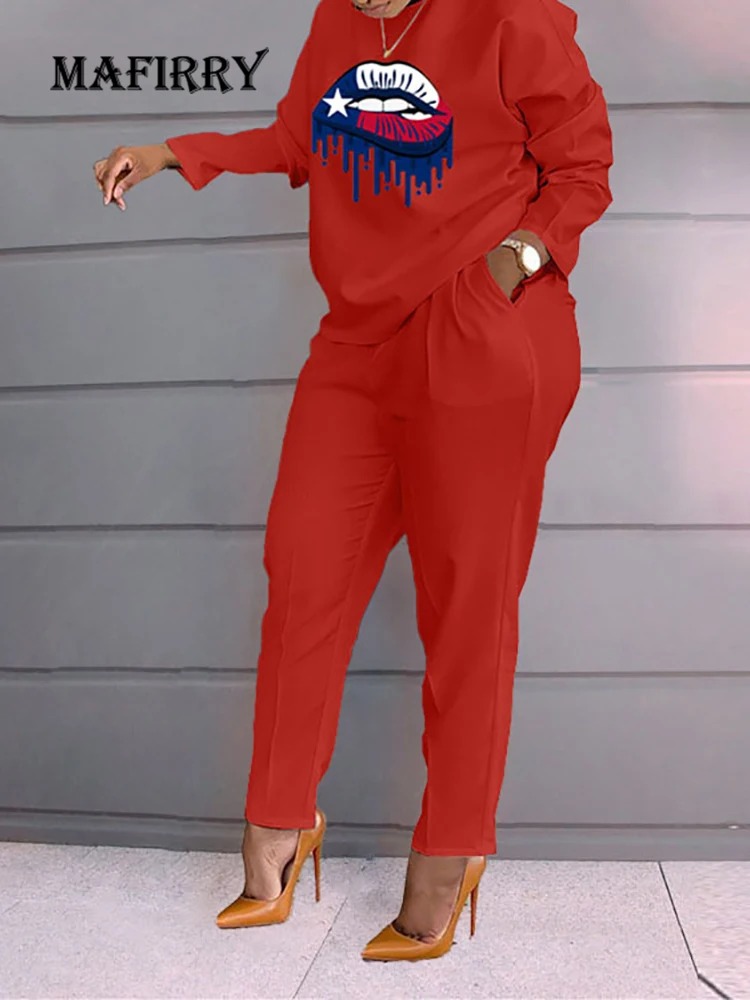Sets Womens Outfits Spring Autumn Loose High Elastic Waist Pocket O-Neck Long Sleeve Ladies Suit Printed Loungewear Dropshipping
Sets Womens Outfits Spring Autumn Loose High Elastic Waist Pocket O-Neck Long Sleeve Ladies Suit Printed Loungewear Dropshipping