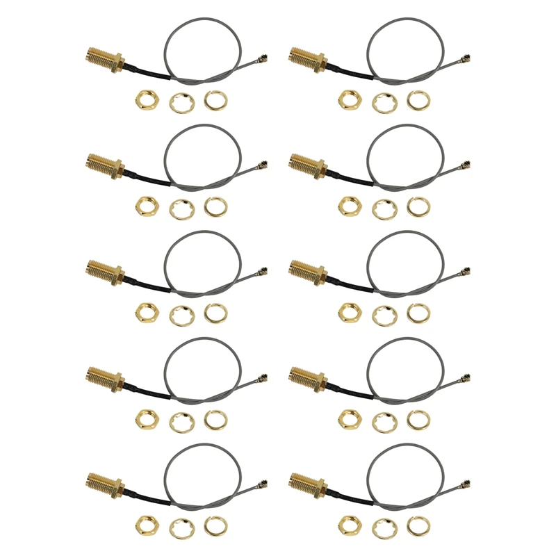 10X IPX / U.Fl на гнездо SMA, перегородка, Отрезок кабеля, Mini-PCI 15 см, RF в сборе, золото
10X IPX / U.Fl на гнездо SMA, перегородка, Отрезок кабеля, Mini-PCI 15 см, RF в сборе, золото