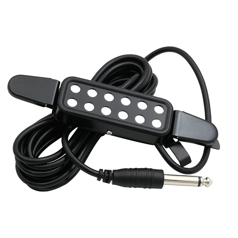 P-102 12-Hole Acoustic Guitar Sound Hole Pickup Magnetic Transducer Guitar Accessories Black
P-102 12-Hole Acoustic Guitar Sound Hole Pickup Magnetic Transducer Guitar Accessories Black