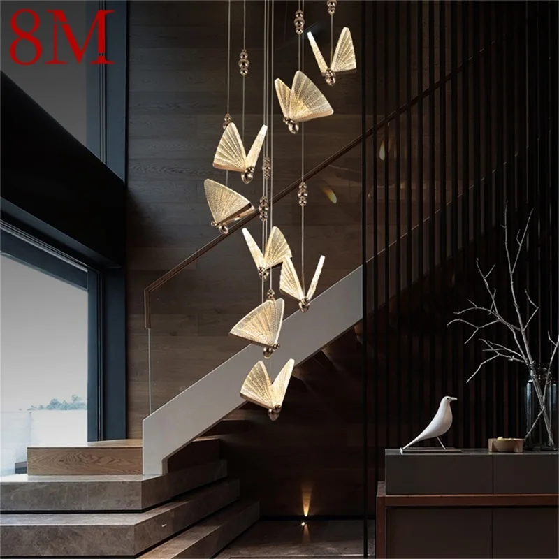 8M Nordic Butterfly Chandelier Lamps Fixtures Modern Pendant Lights Home LED for Stairs Hall
8M Nordic Butterfly Chandelier Lamps Fixtures Modern Pendant Lights Home LED for Stairs Hall