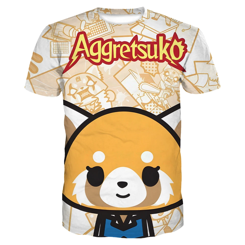 Aggretsuko Retsuko Cartoon 3D Printing T-shirts for Boys/Girls Kawaii Graphic Tee-shirt Short Sleeve Summer Casual Tshirt Cute
Aggretsuko Retsuko Cartoon 3D Printing T-shirts for Boys/Girls Kawaii Graphic Tee-shirt Short Sleeve Summer Casual Tshirt Cute