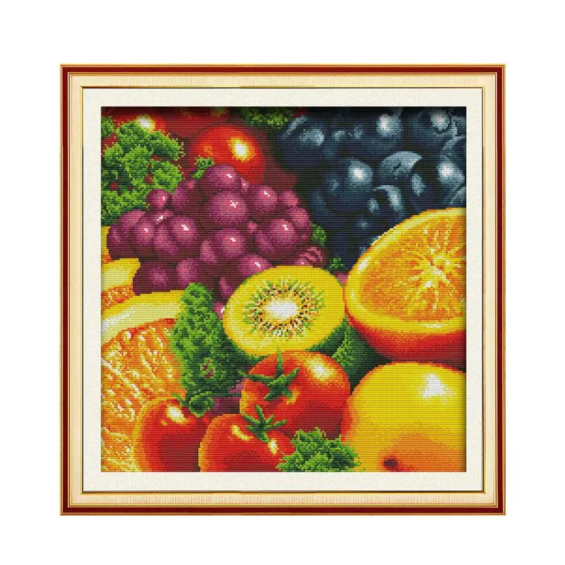 Fruits (2) cross stitch kit fruit still pattern count print DMC color 18ct 14ct 11ct embroidery DIY handmade needlework craft
Fruits (2) cross stitch kit fruit still pattern count print DMC color 18ct 14ct 11ct embroidery DIY handmade needlework craft