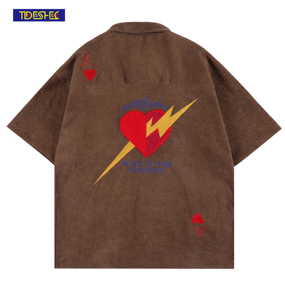 TIDESHEC 2022 Men Vintage Shirt Hawaiian Men Loose Heart Card Embroidered Shirt High Street Harajuku Streetwear Button Up Shirt
TIDESHEC 2022 Men Vintage Shirt Hawaiian Men Loose Heart Card Embroidered Shirt High Street Harajuku Streetwear Button Up Shirt
