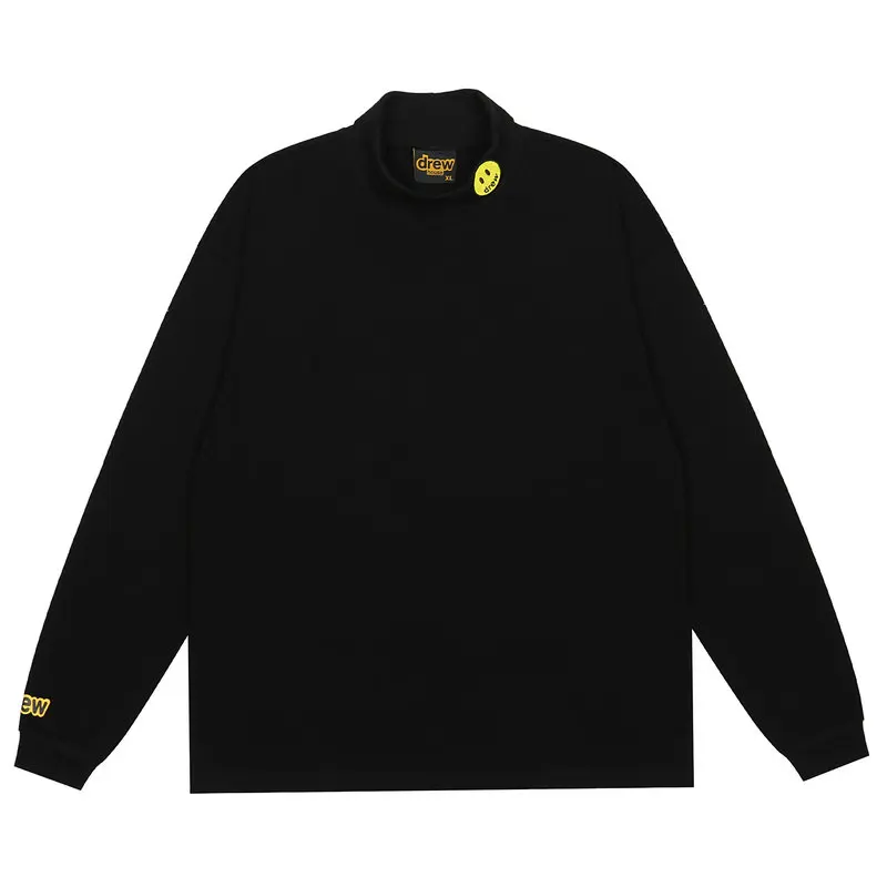 DREW Long Sleeve T-shirt 100% Cotton T Shirt Men Turtleneck T-shirt Male Women's tshirt High Quality Tops JUSTIN Brand Smiley
DREW Long Sleeve T-shirt 100% Cotton T Shirt Men Turtleneck T-shirt Male Women's tshirt High Quality Tops JUSTIN Brand Smiley