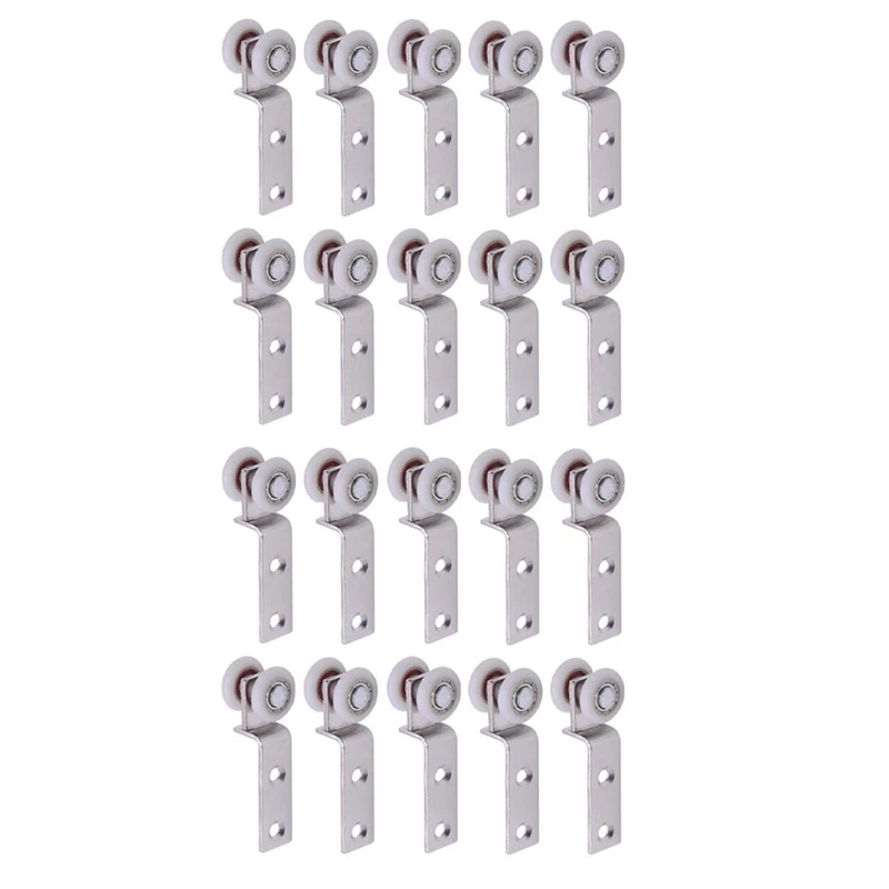 20Pcs Bend Pipe Metal Bearing Pulley Block With Two Plastic Wheel For Sliding Door Window Cabinet
20Pcs Bend Pipe Metal Bearing Pulley Block With Two Plastic Wheel For Sliding Door Window Cabinet