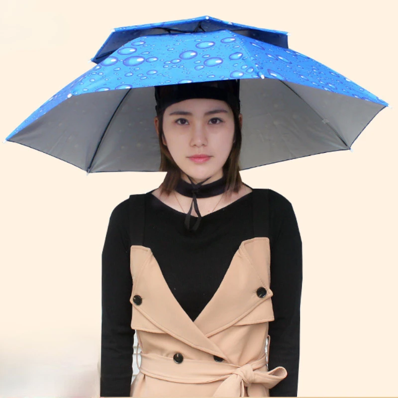 Head-wearing Umbrella Without Handle Double-layer Sunscreen Umbrella Double-layer Breathable Umbrella 77cm
Head-wearing Umbrella Without Handle Double-layer Sunscreen Umbrella Double-layer Breathable Umbrella 77cm