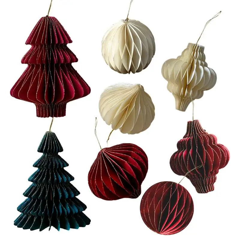 Paper Christmas Ornaments Merry Christmas Decor For Home 3D Xmas Tree Paper Trees Decoration Honeycomb Origamies Folding
Paper Christmas Ornaments Merry Christmas Decor For Home 3D Xmas Tree Paper Trees Decoration Honeycomb Origamies Folding
