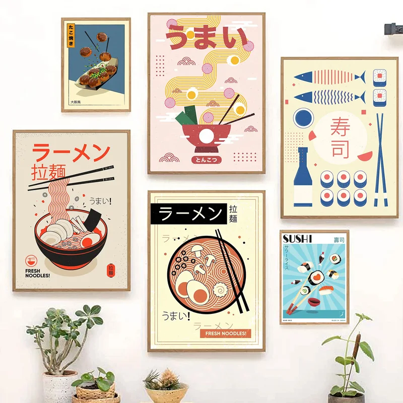 Nordic Ramen With Egg Japanese Sushi Shochu Food Wall Art Canvas Painting Posters Retro Kitchen Restaurant Wall Decor Frameless
Nordic Ramen With Egg Japanese Sushi Shochu Food Wall Art Canvas Painting Posters Retro Kitchen Restaurant Wall Decor Frameless