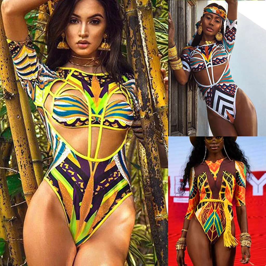 Women African Print Swimwear Push-Up Padded Bra Swimsuit Beachwear
Women African Print Swimwear Push-Up Padded Bra Swimsuit Beachwear