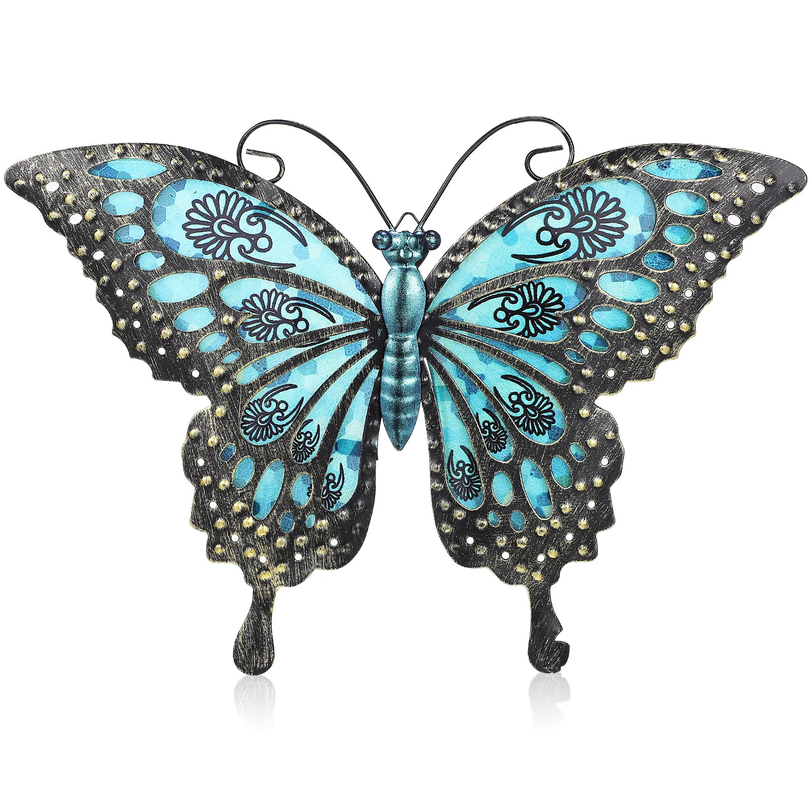 Butterfly Wall Decor Butterfly Mural Wrought Iron Decorative Ornament Wall Sculpture for Home Garden
Butterfly Wall Decor Butterfly Mural Wrought Iron Decorative Ornament Wall Sculpture for Home Garden