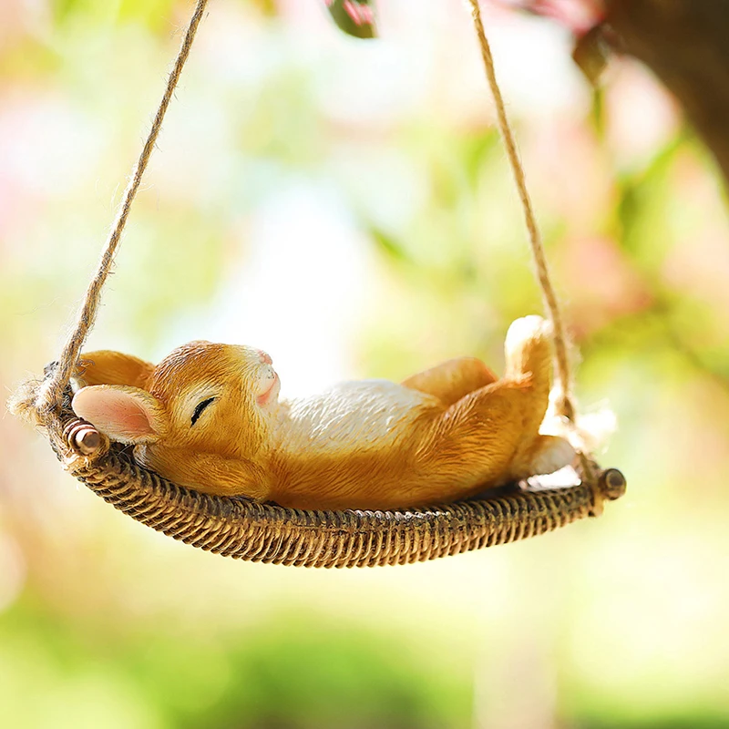 1Pc Swing Hanging Rabbit Figurine Tree Rope Hanging Crafts Animal Sculpture Home Decoration Garden Decoration Home Decor
1Pc Swing Hanging Rabbit Figurine Tree Rope Hanging Crafts Animal Sculpture Home Decoration Garden Decoration Home Decor