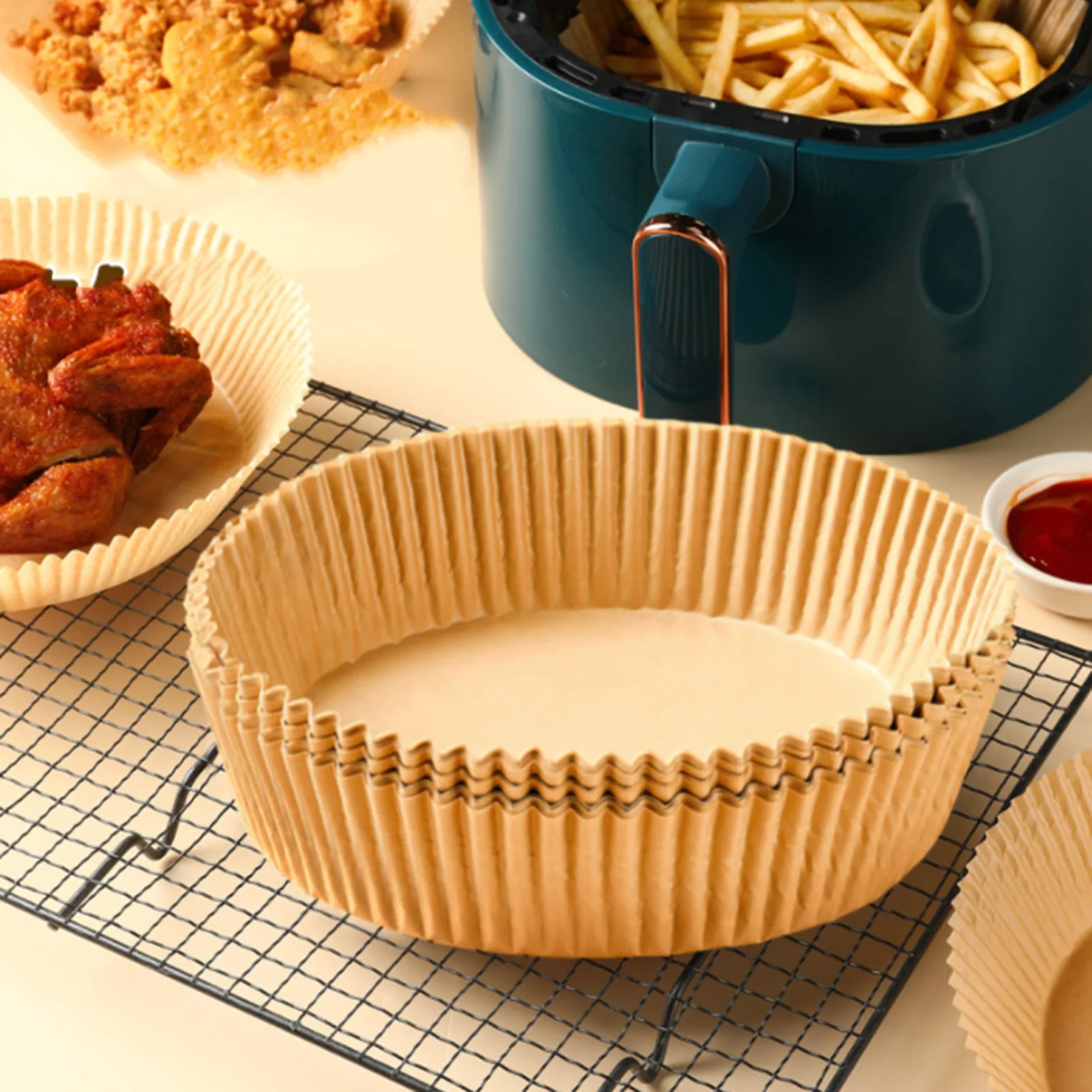 Parchment Paper For Air Fryer Disposable Round Baking Paper For Baking Roasting Microwave Greaseproof Air Fryer Liners Mat
Parchment Paper For Air Fryer Disposable Round Baking Paper For Baking Roasting Microwave Greaseproof Air Fryer Liners Mat