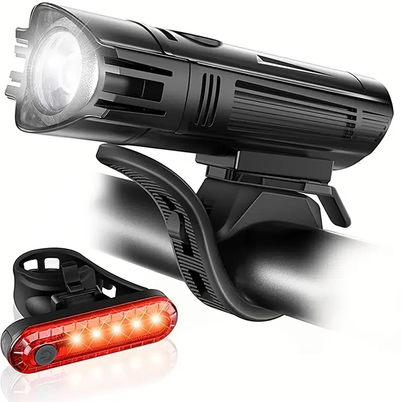 HMTX VisBeaut Ultra Bright USB Rechargeable Bike Light Set, Powerful Bike Front And Rear Lights, 4 Light Modes, Easy To Install,
HMTX VisBeaut Ultra Bright USB Rechargeable Bike Light Set, Powerful Bike Front And Rear Lights, 4 Light Modes, Easy To Install,