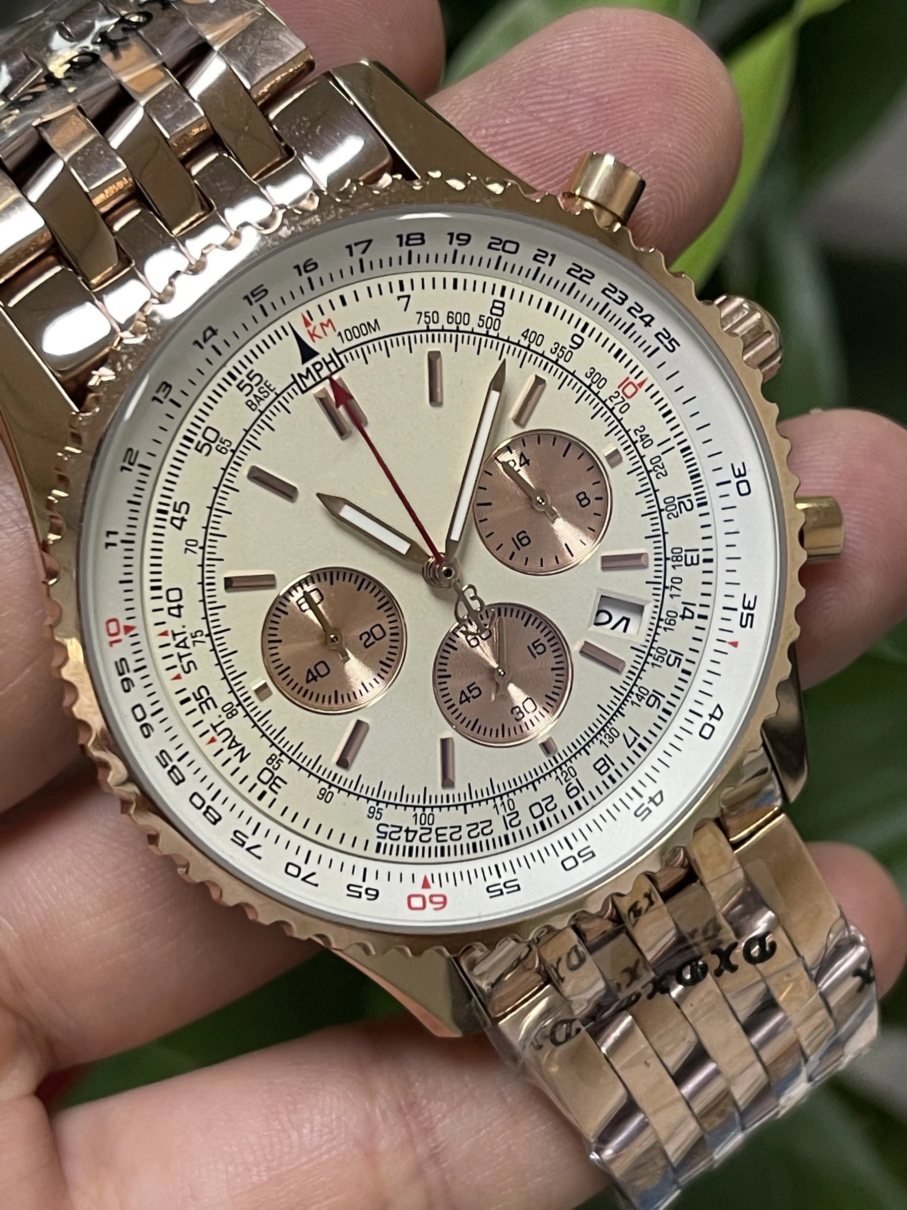 Мужские кварцевые часы с хронографом, розовые, золотые, черные, белые
Мужские кварцевые часы с хронографом, розовые, золотые, черные, белые