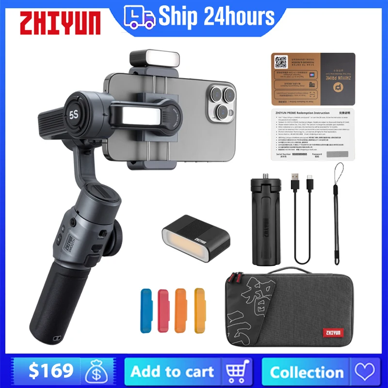 Zhiyun Smooth 5S Smooth 5 3-Axis Handheld Gimbal Stabilizer for iPhone14 13 Samsung S22 Huawei Xiaomi for YouTube Vlog TikTok
Zhiyun Smooth 5S Smooth 5 3-Axis Handheld Gimbal Stabilizer for iPhone14 13 Samsung S22 Huawei Xiaomi for YouTube Vlog TikTok