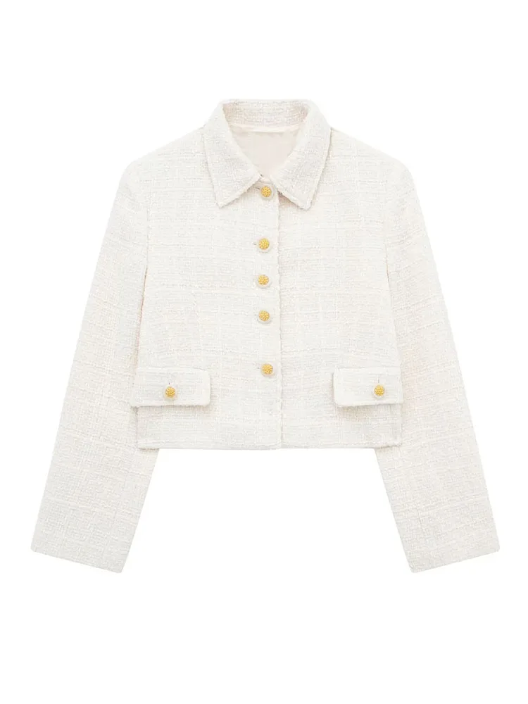 TRAF New Women Solid Blazer Coat 2023 Fashion Office Outfits Single Breasted Jackets Vintage Long Sleeve Turn Down Collar Tops
TRAF New Women Solid Blazer Coat 2023 Fashion Office Outfits Single Breasted Jackets Vintage Long Sleeve Turn Down Collar Tops