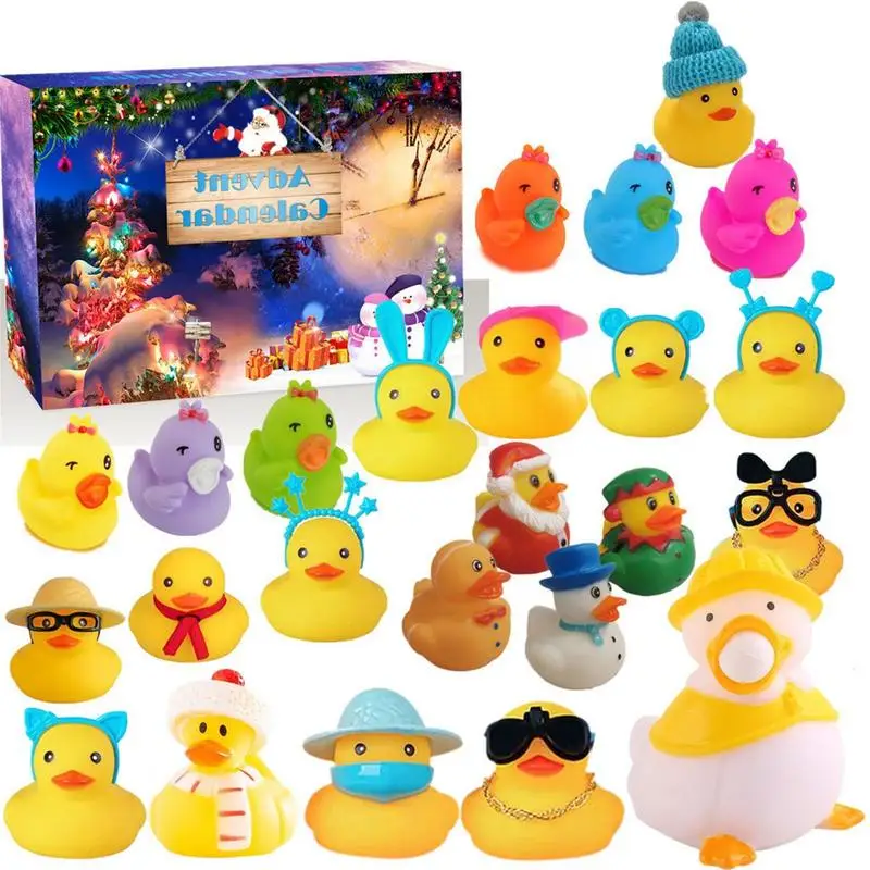 Rubber Duck Advent Calendar Holiday Tiny Animal Duck Figurine Christmas Rubber Ducks Bath Toys Christmas Decoration Gift For
Rubber Duck Advent Calendar Holiday Tiny Animal Duck Figurine Christmas Rubber Ducks Bath Toys Christmas Decoration Gift For