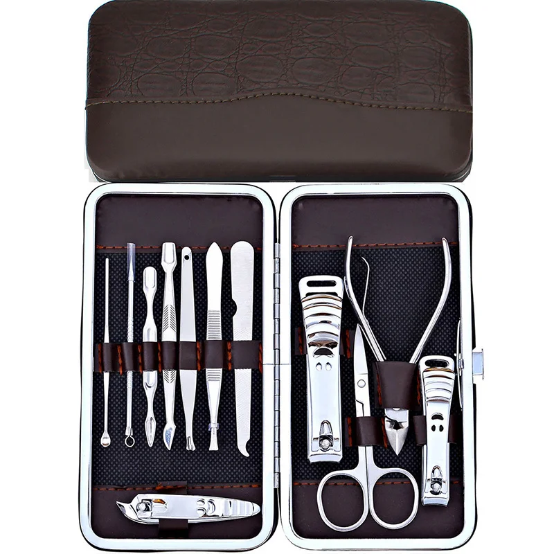 Manicure Set and kit Pedicure Scissor Tweezer Knife Ear pick Utility Nail Clipper Kit Stainless steel Nail Care Tool Sets
Manicure Set and kit Pedicure Scissor Tweezer Knife Ear pick Utility Nail Clipper Kit Stainless steel Nail Care Tool Sets