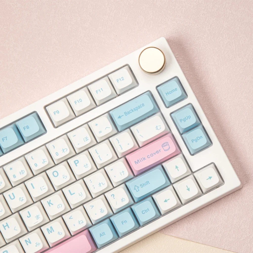 

Keycaps 127 Keys PBT Dye-Sublimation Milk Keycap XDA Profile Cute keycaps for 61/87/104/108/84/64/98/96 Mechanical Keyboard