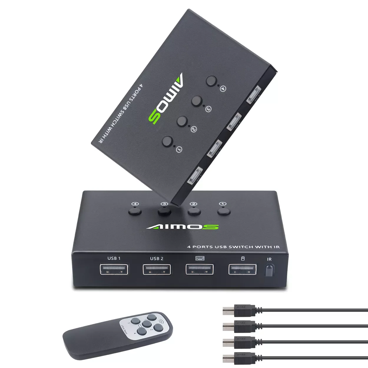 2023NEW 4port USB kvm Switch 404CY 4input-4output USB KVM Switch 1 set of control 4 hosts remote control
2023NEW 4port USB kvm Switch 404CY 4input-4output USB KVM Switch 1 set of control 4 hosts remote control