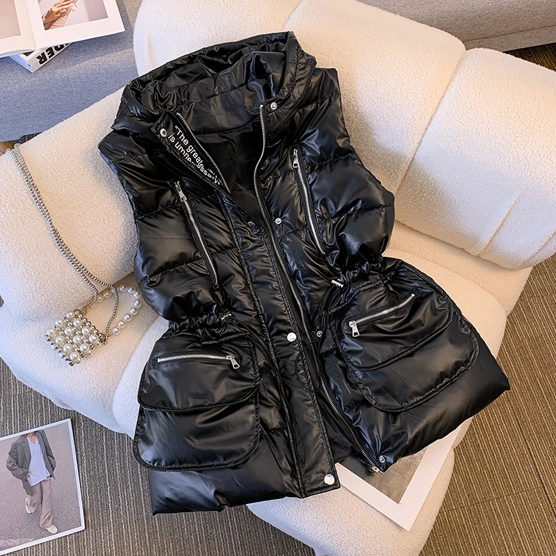Women Zip Up sexy Sleeveless Lightweight Padded Cropped Puffer Quilted Vest Vintage Slim fit ladies gilet coats
Women Zip Up sexy Sleeveless Lightweight Padded Cropped Puffer Quilted Vest Vintage Slim fit ladies gilet coats