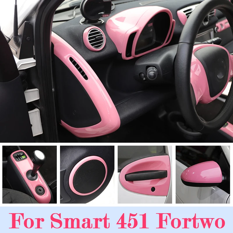 Car ABS Plastic Pink Decorative Protection Cover Modified Product For Mercedes Smart 451 Fortwo Car Accessories Interior Sticker
Car ABS Plastic Pink Decorative Protection Cover Modified Product For Mercedes Smart 451 Fortwo Car Accessories Interior Sticker