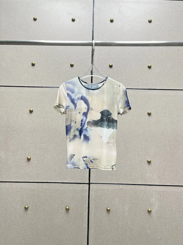 2023 Spring And Summer New Women Comfortable Casual Fashion Classic Printed Short Sleeve Mesh Printed T-Shirt
2023 Spring And Summer New Women Comfortable Casual Fashion Classic Printed Short Sleeve Mesh Printed T-Shirt