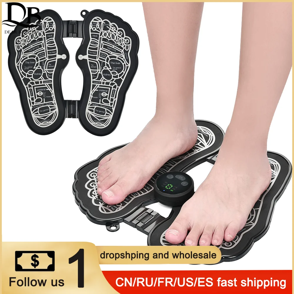 EMS Foot Massager Mat Electric Feet Massager Pad Foldable Massage Mat Reflexology Muscle Stimulation Relief Pain Relaxtion Tool
EMS Foot Massager Mat Electric Feet Massager Pad Foldable Massage Mat Reflexology Muscle Stimulation Relief Pain Relaxtion Tool