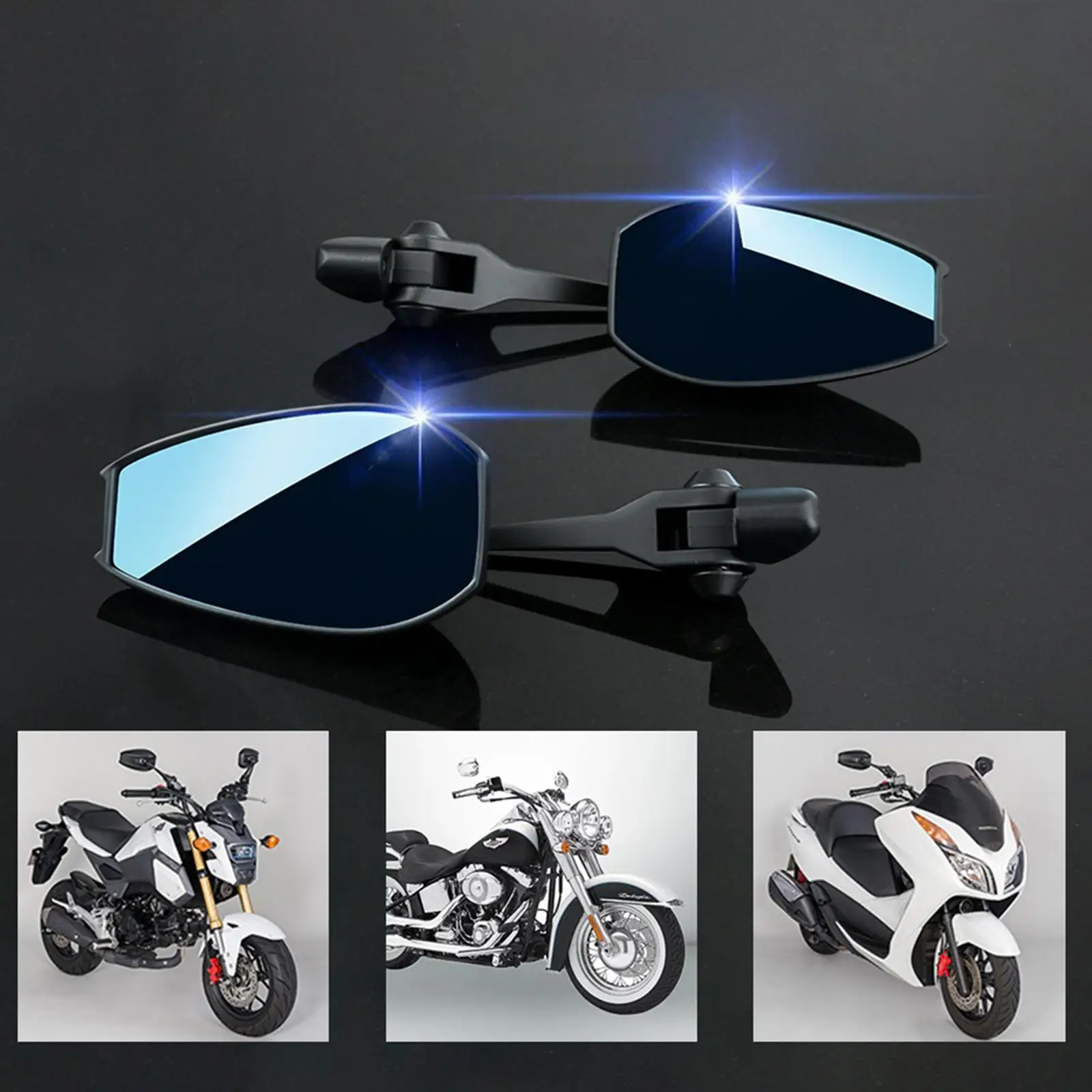 1 Pair Universal Motorcycle Rearview Mirrors Moulding Replacement Aluminum Side Mirrors Moto Mirrors for Scooter Electrombile
1 Pair Universal Motorcycle Rearview Mirrors Moulding Replacement Aluminum Side Mirrors Moto Mirrors for Scooter Electrombile