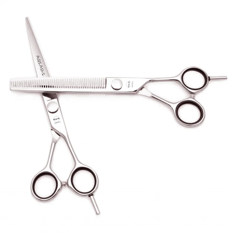 

Профессиональные ножницы для волос AQIABI 5/5, 5/6/7 дюйма, оптовая продажа, 440C ножницы для стрижки волос, филировочные ножницы, парикмахерские ножницы