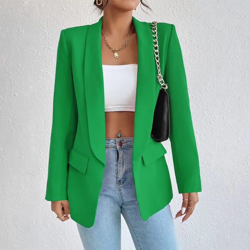 Spring/autumn Solid Color Lapel Long Sleeve Small Suit Coat Blazer Women 2023 New Clothing Fashion Commuter Top Vetement Femme
Spring/autumn Solid Color Lapel Long Sleeve Small Suit Coat Blazer Women 2023 New Clothing Fashion Commuter Top Vetement Femme