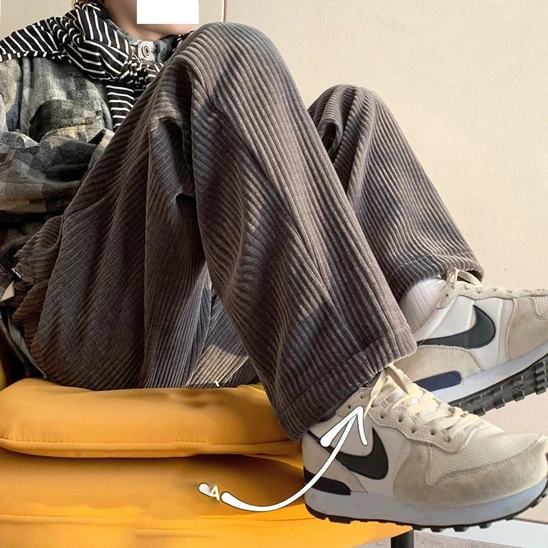 Corduroy Trousers Streetwear Men Jogging Harajuku Pants Pants Baggy Wide Harem Ankle Length Pants Men's Homme Casual Fashion
Corduroy Trousers Streetwear Men Jogging Harajuku Pants Pants Baggy Wide Harem Ankle Length Pants Men's Homme Casual Fashion