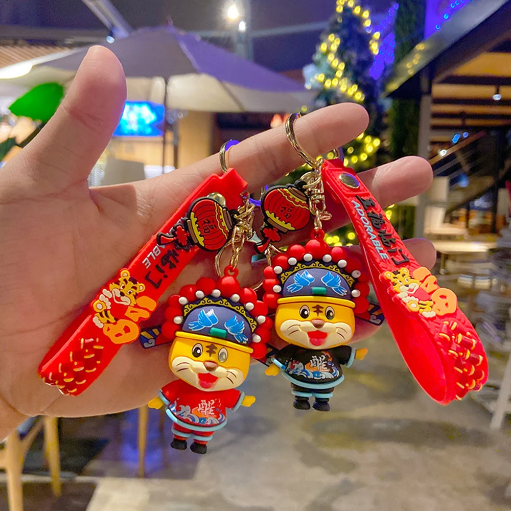 Cartoon Chinese Style Peking Opera Tiger Keychain For Car Bags Accessories Couples Key Ring Pendant Jewelry Gift New Year 2022
Cartoon Chinese Style Peking Opera Tiger Keychain For Car Bags Accessories Couples Key Ring Pendant Jewelry Gift New Year 2022