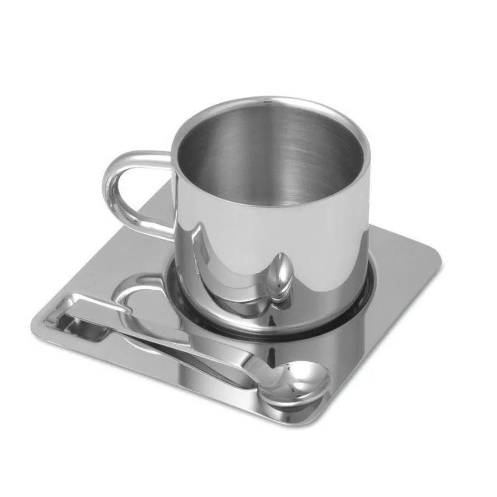 Набор кофейных чашек из нержавеющей стали 304 Silver
Набор кофейных чашек из нержавеющей стали 304 Silver