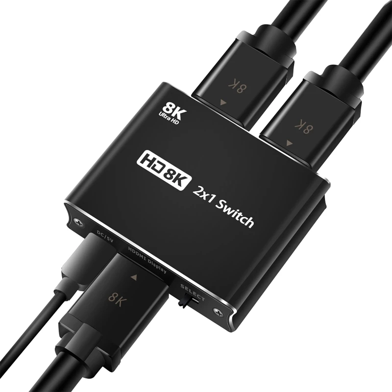 2 in 1 out Switcher HDMI-compatible2.1 Switch Splitter High-defination Converter
2 in 1 out Switcher HDMI-compatible2.1 Switch Splitter High-defination Converter