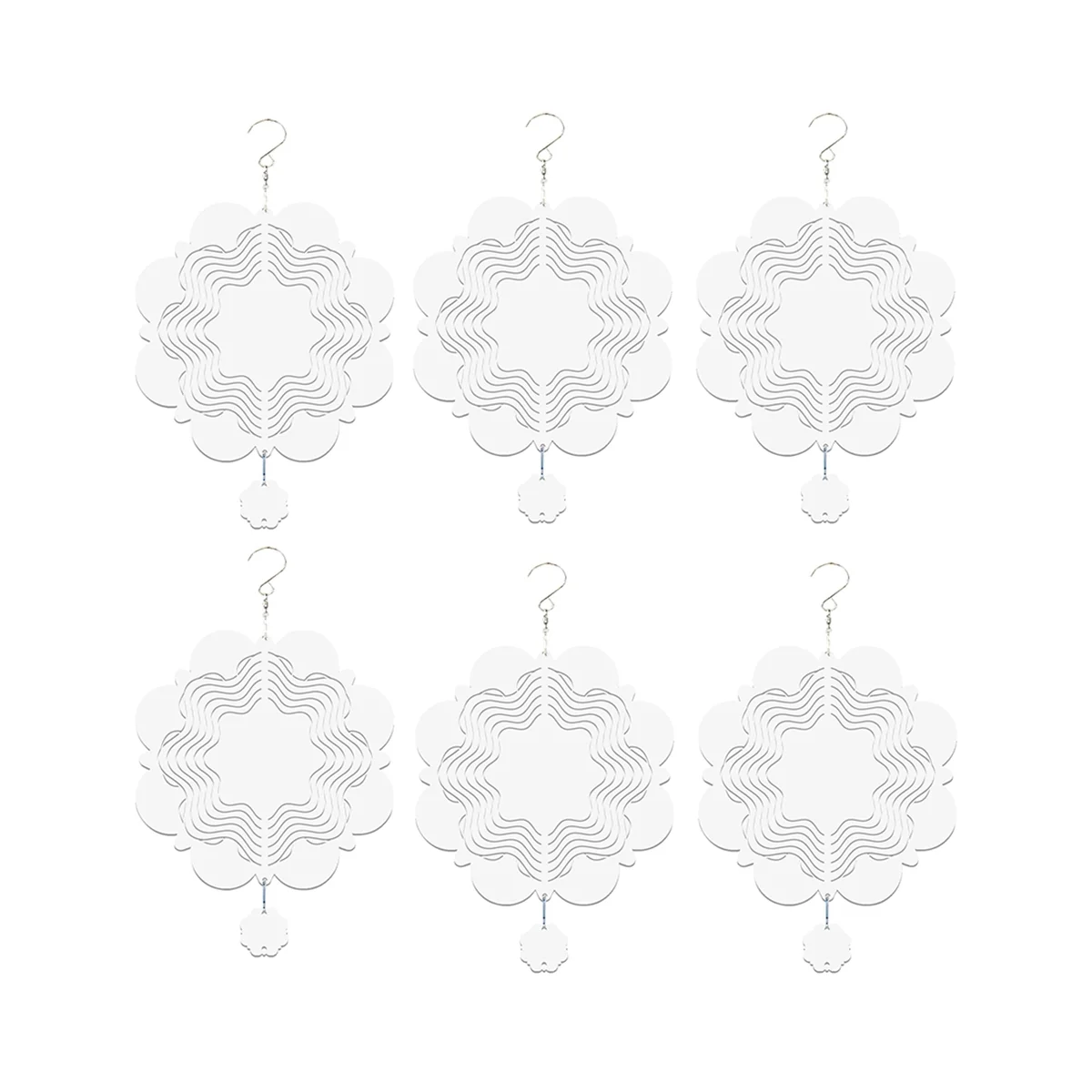 6Pcs Sublimation Wind Spinner Blanks 3D Wind Spinners Hanging Wind Spinners for Outdoor Garden Decoration E-8 Inch
6Pcs Sublimation Wind Spinner Blanks 3D Wind Spinners Hanging Wind Spinners for Outdoor Garden Decoration E-8 Inch