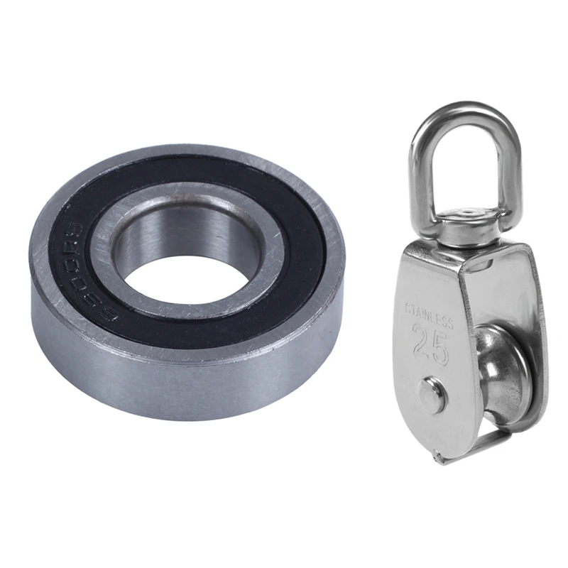 25Mm Rotatable Stainless Steel Wire Rope Single Sheave Pulley & 6900 Shielded Single Line Deep Groove Ball Bearing
25Mm Rotatable Stainless Steel Wire Rope Single Sheave Pulley & 6900 Shielded Single Line Deep Groove Ball Bearing