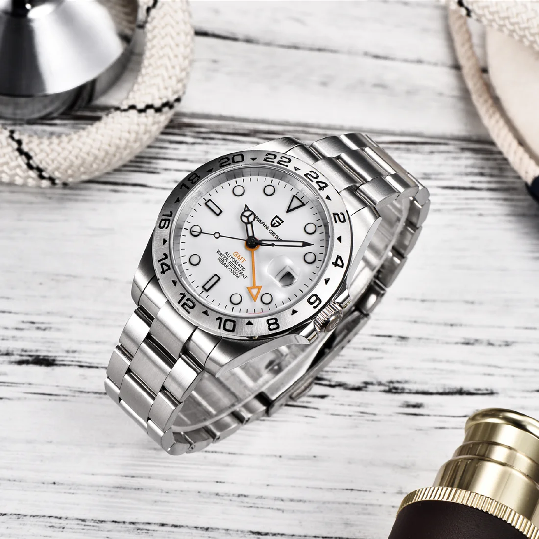 PAGANI Design New 42MM GMT Men Automatic Mechanical Watches TOP Sapphire Luxury Business 200M Waterproof BGW-9 Reloj Hombre
PAGANI Design New 42MM GMT Men Automatic Mechanical Watches TOP Sapphire Luxury Business 200M Waterproof BGW-9 Reloj Hombre