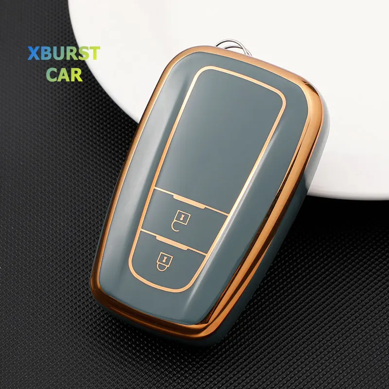 

2/3/4 Buttons Shell Fob Keychain For Toyota RAV4 Camry Corolla Avalon C-HR Prius GT86 Highlander TPU Car Remote Key Case Cover