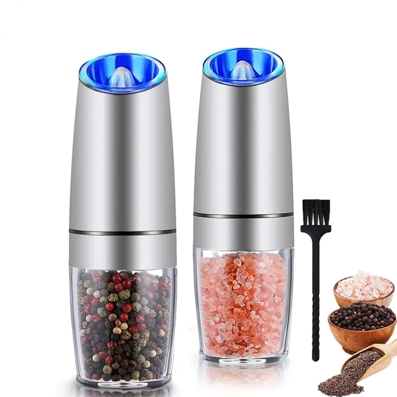 BEEMAN Electric Automatic Salt and Pepper Shaker Gravity Spice Mill Adjustable Coffee Grinder with LED Light Kitchen Tools
BEEMAN Electric Automatic Salt and Pepper Shaker Gravity Spice Mill Adjustable Coffee Grinder with LED Light Kitchen Tools