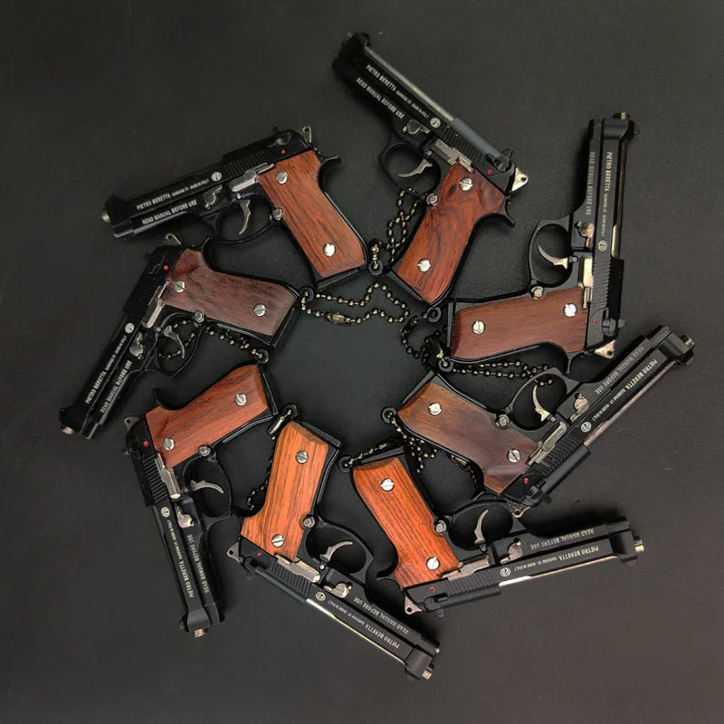 New High Quality Pistol Gun Miniature Model 1:3 Beretta 92F Wooden Handle Keychain Crafts Pendant Can Not Shoot Birthday Gifts
New High Quality Pistol Gun Miniature Model 1:3 Beretta 92F Wooden Handle Keychain Crafts Pendant Can Not Shoot Birthday Gifts