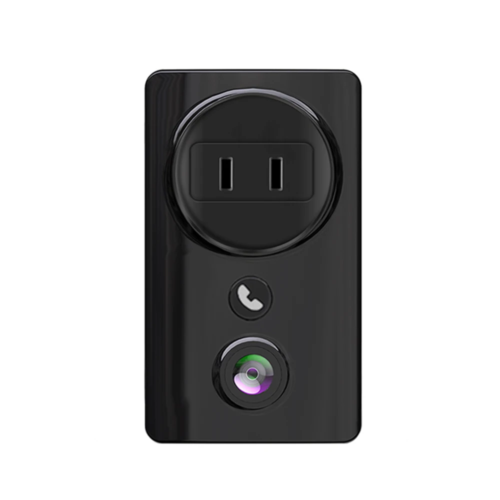 Wall Plug Camera Fish Eye 180 Degree Motion Detect WiFi Two Way Audio Call US EU UK Type Plug Mini Camcorder Night Vision Black
Wall Plug Camera Fish Eye 180 Degree Motion Detect WiFi Two Way Audio Call US EU UK Type Plug Mini Camcorder Night Vision Black