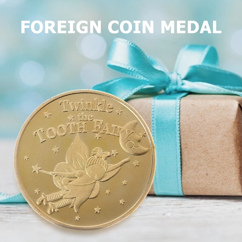 Gold Plated Commemorative Coin Tooth Fairy Coin Physical Elf Pattern Collectible Art Kids Tooth Change Gifts Decoration
Gold Plated Commemorative Coin Tooth Fairy Coin Physical Elf Pattern Collectible Art Kids Tooth Change Gifts Decoration