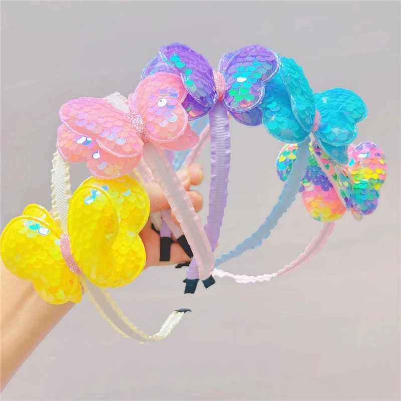 6 шт./партия, Детские блестящие повязки на голову с бабочкой
6 шт./партия, Детские блестящие повязки на голову с бабочкой