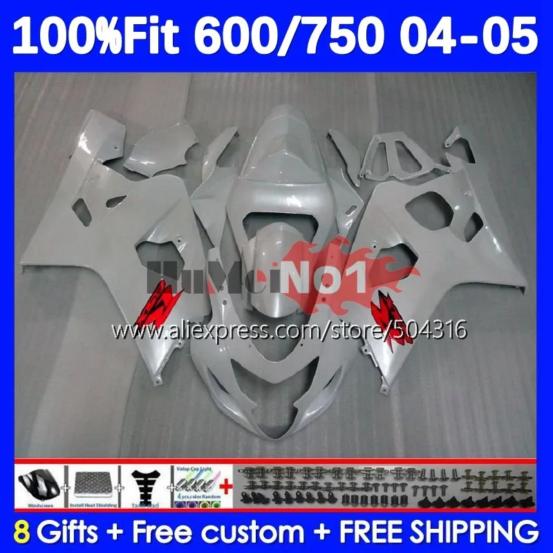 OEM Bodys For SUZUKI GSXR 750 600 CC K4 GSX-R600 15No.3 GSXR-750 GSXR600 GSXR750 04 05 2004 2005 Injection Fairing white glossy
OEM Bodys For SUZUKI GSXR 750 600 CC K4 GSX-R600 15No.3 GSXR-750 GSXR600 GSXR750 04 05 2004 2005 Injection Fairing white glossy