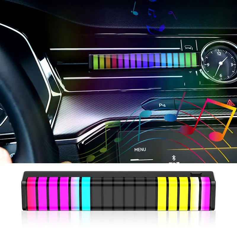 

RGB LED light car Rhythm Pickup Lamp LED Atmosphere Light with Diffuser Vent Clip Air Fresheners Fragrance Aromatherapy Ambient